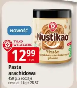 E.Leclerc Pasta orzeszkowa arachidowych gładka oferta