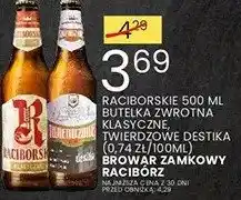 Wafelek Piwo raciborskie 500 ml butelka zwrotna klasyczne, twardość destka (0.74zł/100ml) oferta