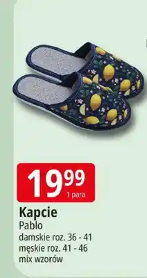 E.Leclerc Kapcie Pablo damskie roz. 36 - 41 męskie roz. 41 - 46 mix wzorów oferta