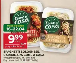 Stokrotka Spaghetti bolognese, carbonara Come a Casa oferta