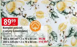 E.Leclerc Komplet pościeli z satyny bawełnianej Eurofirany 140 x 200 cm + 70 x 80 cm oferta