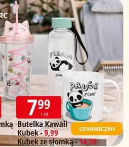 E.Leclerc Butelka Kawaii Kubek - 9,99 Kubek ze słomką - 14,99 oferta