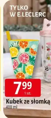 E.Leclerc Kubek ze słomką oferta