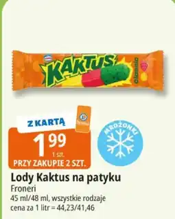 E.Leclerc Lody Kaktus na patyku oferta