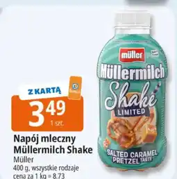 E.Leclerc Napój mleczny Müllermilch Shake Limited Salted Caramel Pretzel Taste oferta