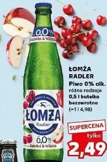 Kaufland ŁOMŻA RADLER Piwo 0% alk oferta