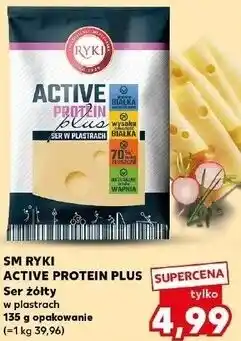 Kaufland SM RYKI ACTIVE PROTEIN PLUS Ser żółty w plastrach oferta