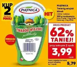 Kaufland PIĄTNICA Twaróg wiejski klinek oferta