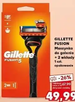 Kaufland Maszynka do golenia + 2 wkłady GILLETTE FUSION oferta