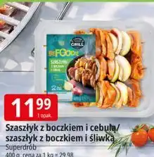 E.Leclerc Szaszłyk z boczkiem i cebulą/szaszłyk z boczkiem i śliwką oferta