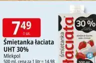 E.Leclerc Śmietanka Łaciata UHT 30% Mlekpol oferta