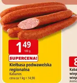 E.Leclerc Kiełbasa podwawelska regionalna Kabanos oferta