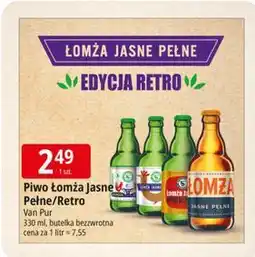 E.Leclerc Piwo Łomża Jasne Pełne/Retro oferta