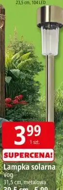 E.Leclerc Lampka solarna 31,5 cm, metalowa oferta