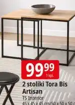 E.Leclerc 2 stoliki Tora Bis Artisan TS Interior oferta