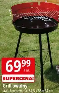 E.Leclerc Grill owalny stal chromowana, 84,5 x 58 x 54 cm oferta