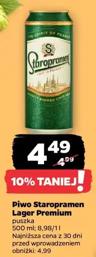 Netto Piwo Staropramen Lager Premium oferta