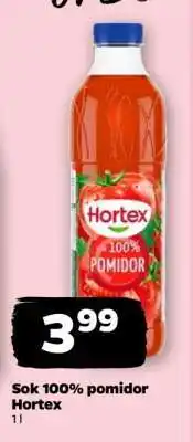 Netto Sok 100% pomidor Hortex oferta