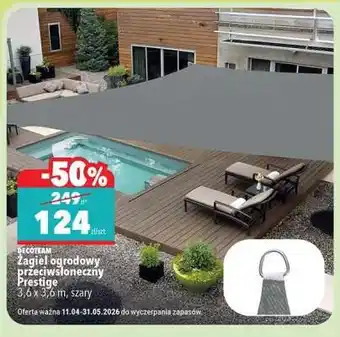Biedronka Żagiel ogrodowy przeciwsłoneczny Prestige oferta