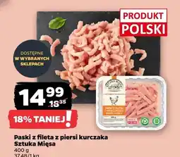 Netto Paski z fileta z piersi kurczaka Sztuka Mięsa oferta