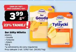 Netto Ser żółty Miletto plastry Gouda, Tylżycki oferta