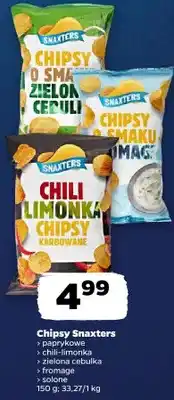 Netto Chipsy Snaxters (różne rodzaje) Chili-limonka, zielona cebulka, fromage, cebula oferta