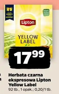 Netto Herbata czarna ekspresowa Yellow Label oferta