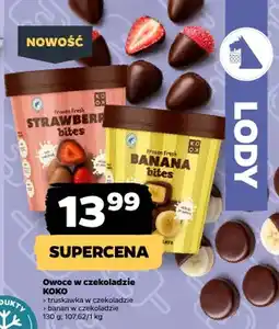 Netto Owoce w czekoladzie truskawka w czekoladzie, banan w czekoladzie oferta