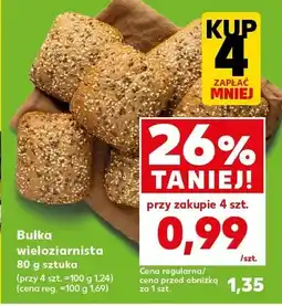 Kaufland Bułka wieloziarnista 80g sztuka oferta