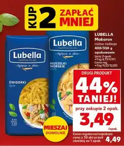 Kaufland Makaron muszelki morskie różne rodzaje 400/350g opakowanie oferta