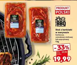 Kaufland Stek z karkówki w marynacie barbecue, czosnkowo-ziołowej lub paprykowej oferta