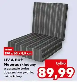 Kaufland Materac składany w zestawie torba do przechowywania różne kolory oferta