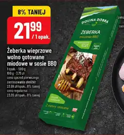 Polomarket Żeberka wieprzowe wolno gotowane miodowe w sosie BBQ oferta