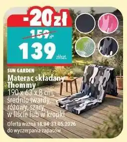 Biedronka Materac składany Thommy oferta