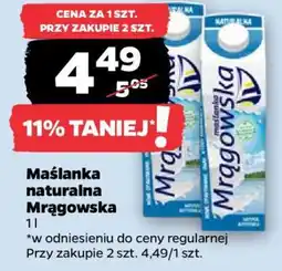 Netto Maślanka naturalna MRĄGOWSKA oferta