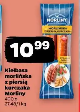 Netto Kiełbasa morlińska z piersią kurczaka Morliny oferta