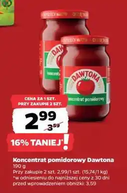 Netto Koncentrat pomidorowy Dawtona oferta