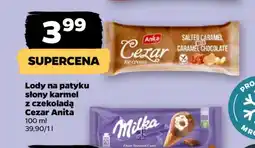 Netto Lody na patyku słony karmel z czekoladą Cezar Anita oferta