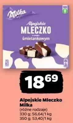 Netto Alpejskie Mleczko MILKA oferta