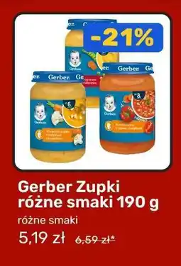 Biedronka Gerber Zupki różne smaki 190 g oferta
