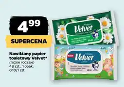 Netto Nawilżany papier toaletowy VELVET oferta