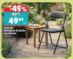 Biedronka EXTRALINK Składane krzesło ogrodowe czarne oferta