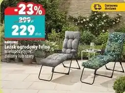 Biedronka GARDENIC Leżak ogrodowy Tulon oferta