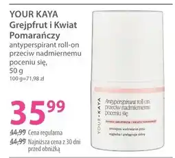 Hebe Antyperspirant roll-on przeciw nadmiernemu poceniu się Grejpfrut i Kwiat Pomarańczy oferta