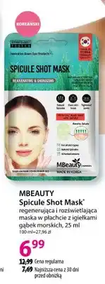 Hebe Regenerująca i rozświetlająca maska w płachcie z igełkami gąbek morskich Spicule Shot Mask oferta