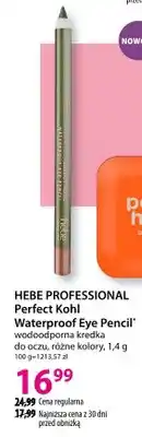 Hebe Perfect Kohl Waterproof Eye Pencil wodoodporna kredka do oczu, różne kolory oferta