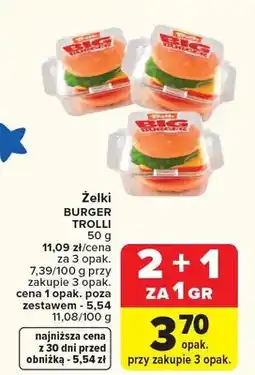 Carrefour Żelki Burger Trolli oferta