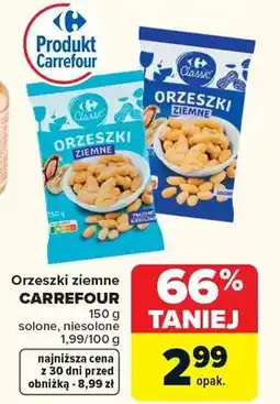 Carrefour Orzeszki ziemne Carrefour solone, niesolone oferta
