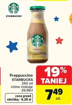 Carrefour Frappuccino różne rodzaje oferta