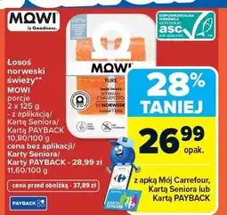 Carrefour Łosoś norweski świeży porcje oferta